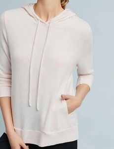 - Used Anthropologie Sunday/Monday hoodie, ligth pink, size S.